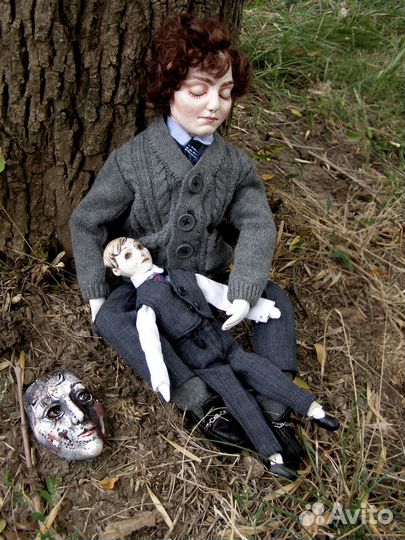 Джуд и Брамс.2 куклы с медвежонком