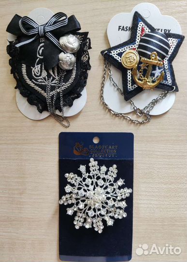 Броши бижутерия