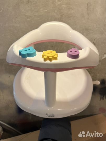 Стульчик для купания пластишка розовый