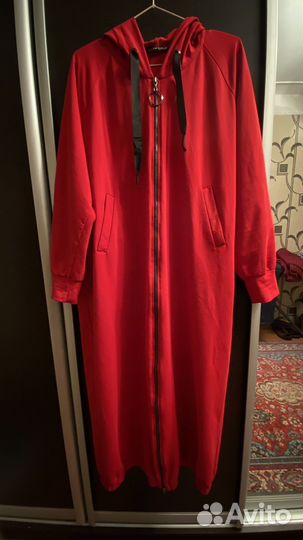 Худи длинное халат