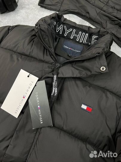 Пуховик мужская удлиненная куртка Tommy Hilfiger