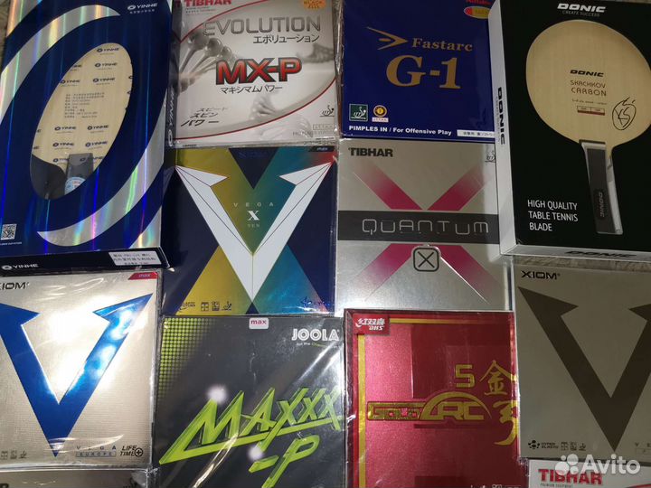 Накладки для настольного тенниса