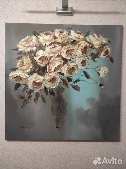 Картина маслом на холсте цветы