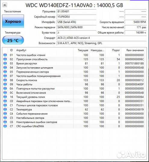 Внешний жёсткий диск WD Elements 14 тб