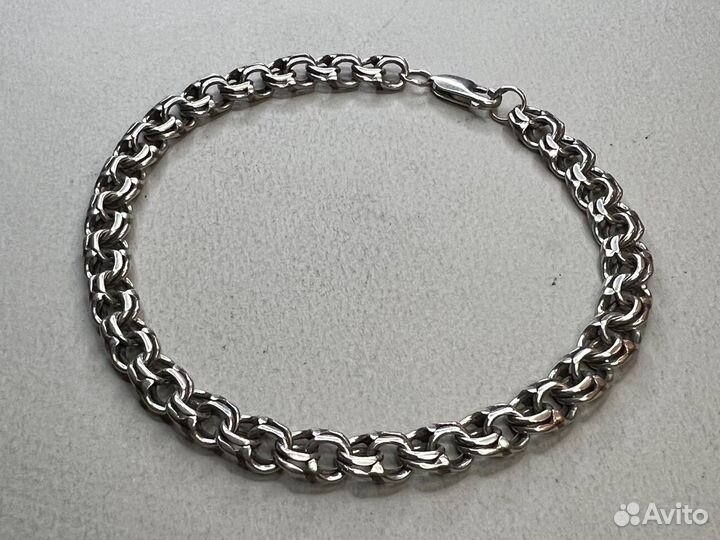 Серебряный браслет 22.5 см