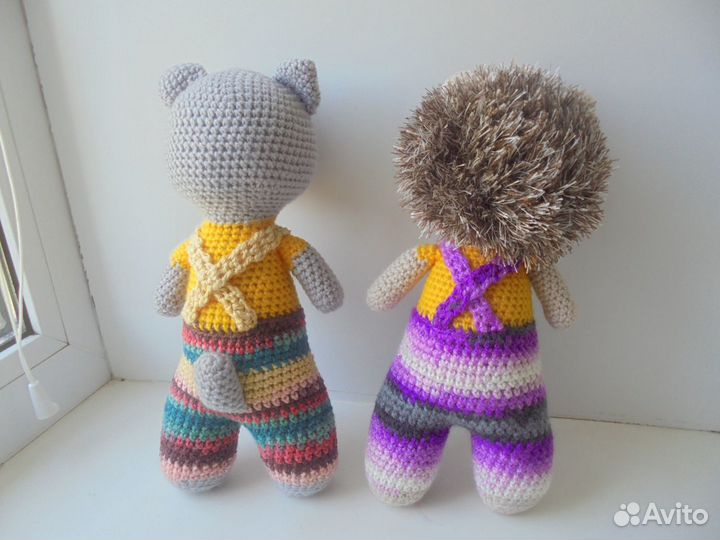 Авторские куклы Ёжик и Кот