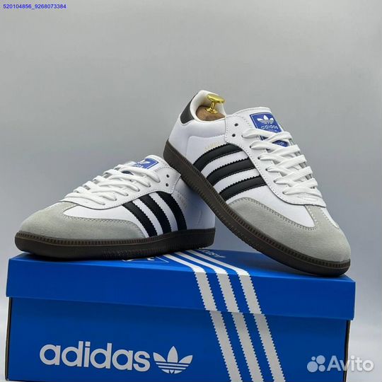 Кроссовки Adidas Samba White/Black (Арт.22441)