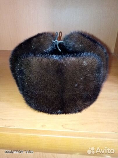 Шапка ушанка норка