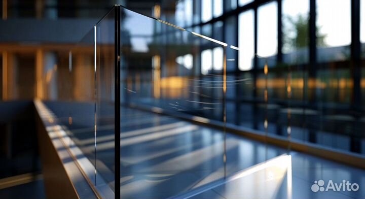 Перила для лестницы из стекла