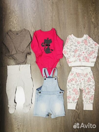 Пакет вещей на девочку 6-18 мес