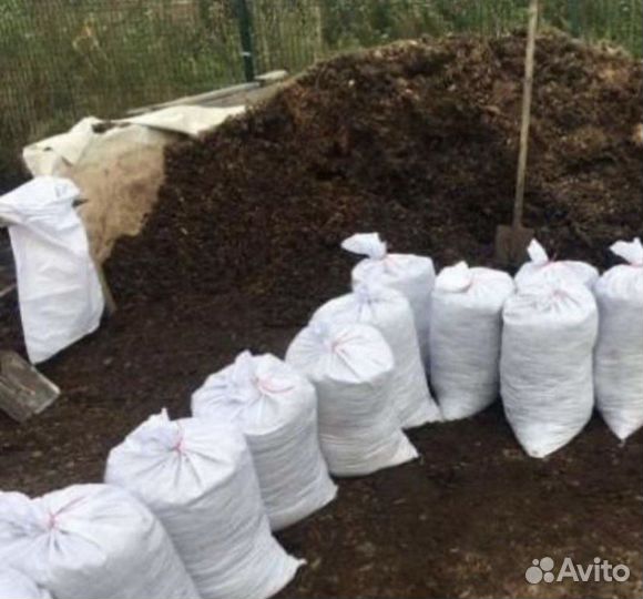 Навоз в мешках