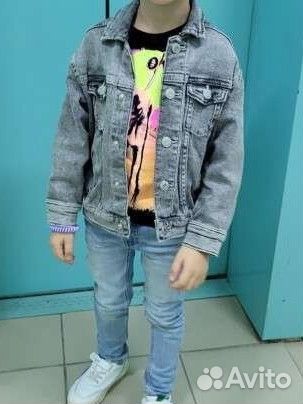 Джинсовая куртка h&m 110 для мальчика 4-5 лет