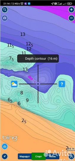Карта глубин Татарстана на телефон