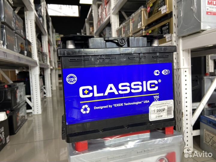 Аккумулятор Classic 60 ah 510 A