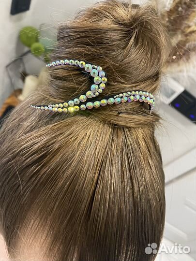 Украшения на пучок, гимнастика