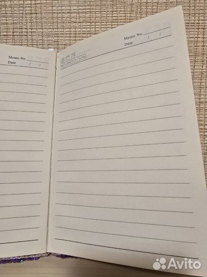 Блокнот фламинго с пайетками