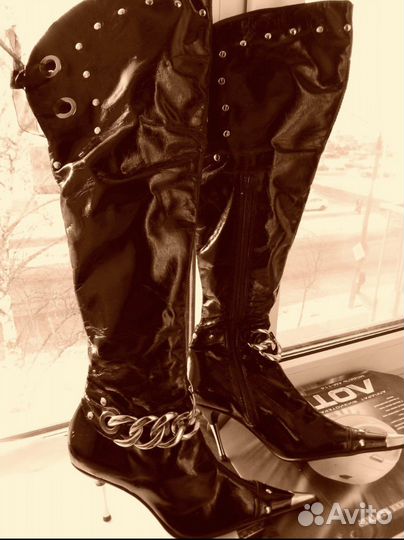 Сапоги ботфорты