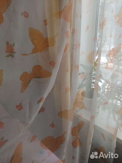 Тюль бабочки
