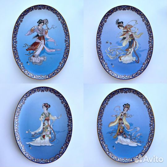 Bradford Exchange овальные фарфоровые тарелки