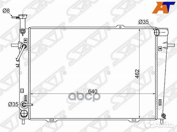 Радиатор Hyundai Tucson 04-09 / Kia Sportage 04