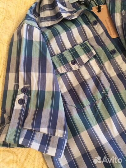Рубашка для мальчика 9-10 лет новая