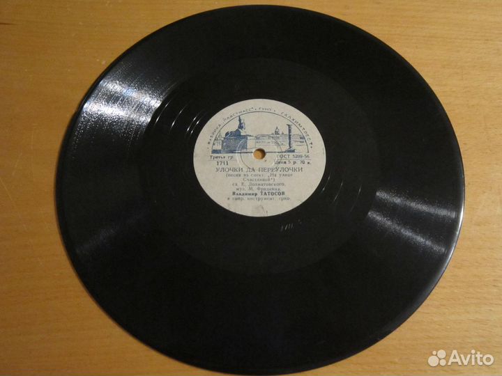 Грампластинка За фабричной заставой В.Татосов