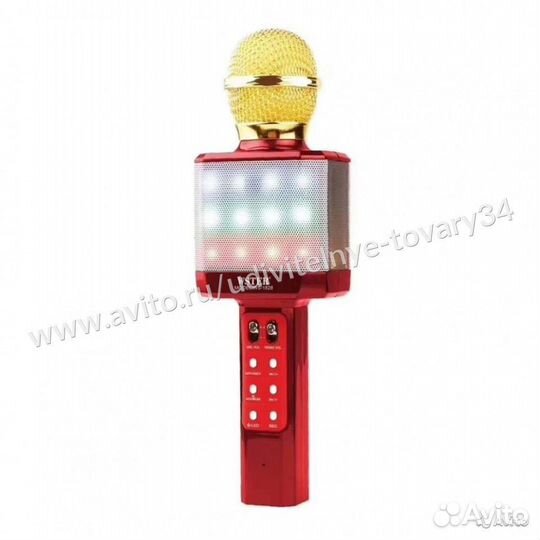 Караоке Микрофон Wster WS-1828 красный