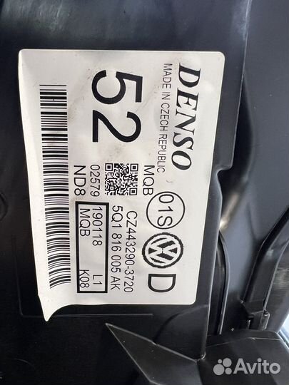 Корпус климатконтроля всборе skoda oktavia a7