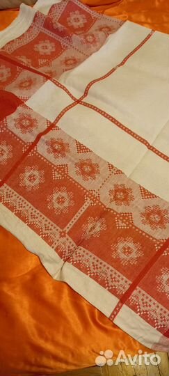 Скатерть льняная с салфетками