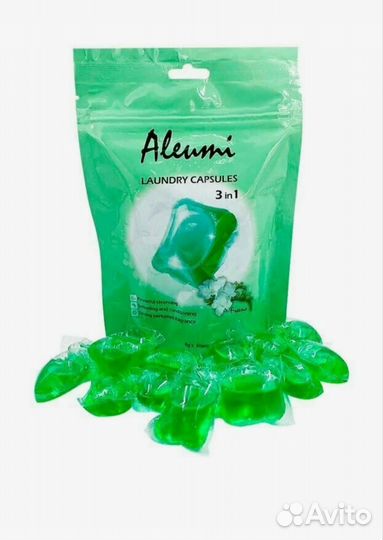 Aleumi Капсулы для стирки 3в1, freesia 30шт/пакет