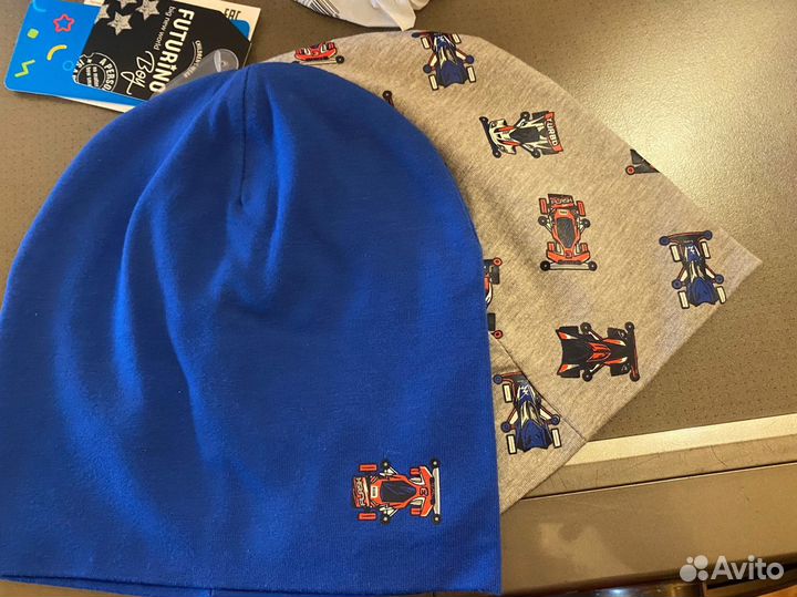 Новые хлопоквые шапочки на весну/лето 48-50