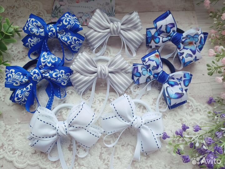 Школьные бантики ручной работы