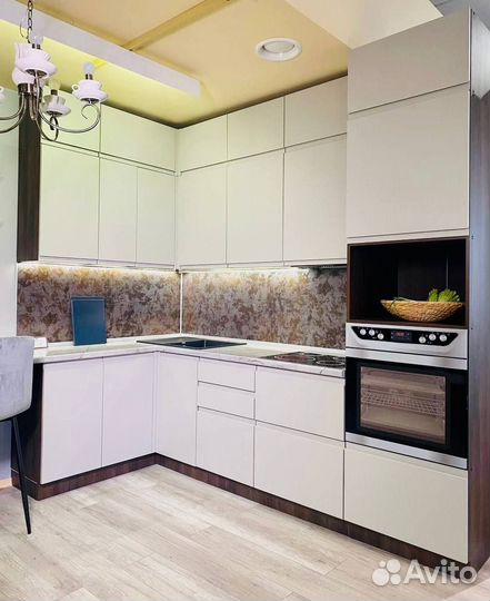 Кухня модульная в эмаль краске (цена за весь компл