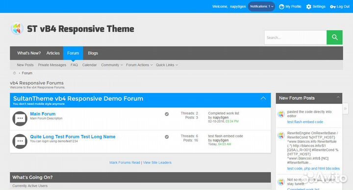 Адаптивный стиль для форума vbulletin 3.x.x