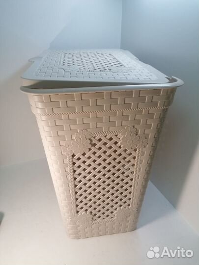 Корзина для белья М3406 Плетенка люкс, 85л, слон