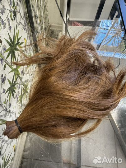 Волосы натуральные срез