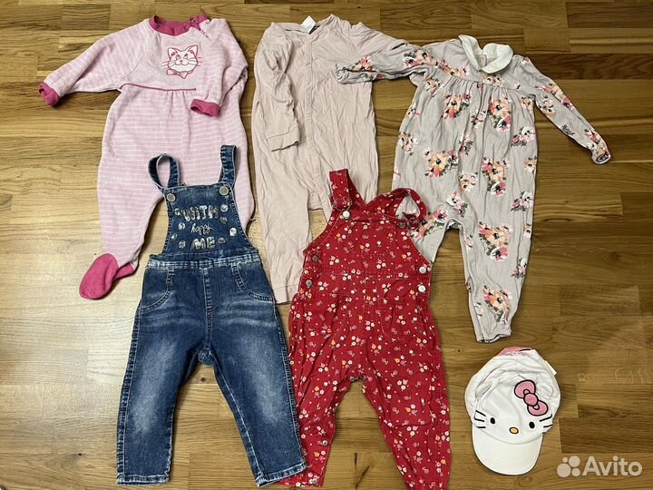 Пакет вещей на девочку 74 80 размер