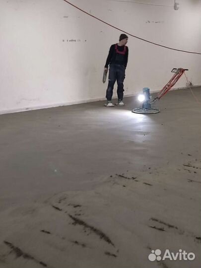 Полусухая механизированная стяжка