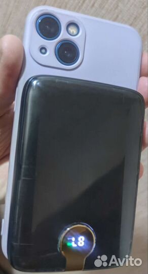 Повербанк магнитный беспроводной MagSafe 3в1 топ