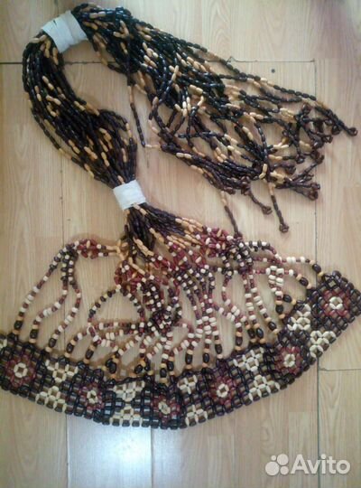 Штора деревянная на дверь