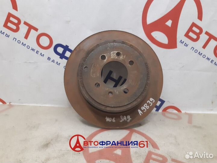 Диск тормозной задний, 4246L7 peugeot 406, 3037410