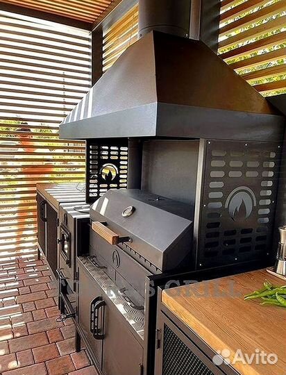 Мангальная зона в беседку