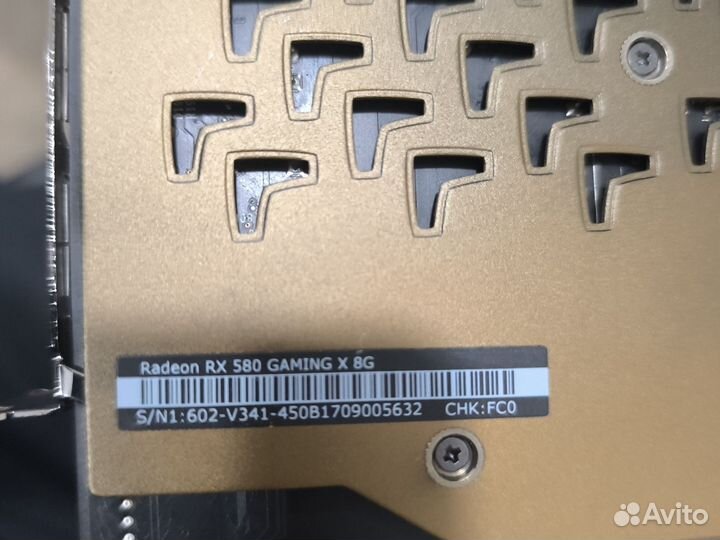 Видеокарта RX580 geming X 8G 4шт