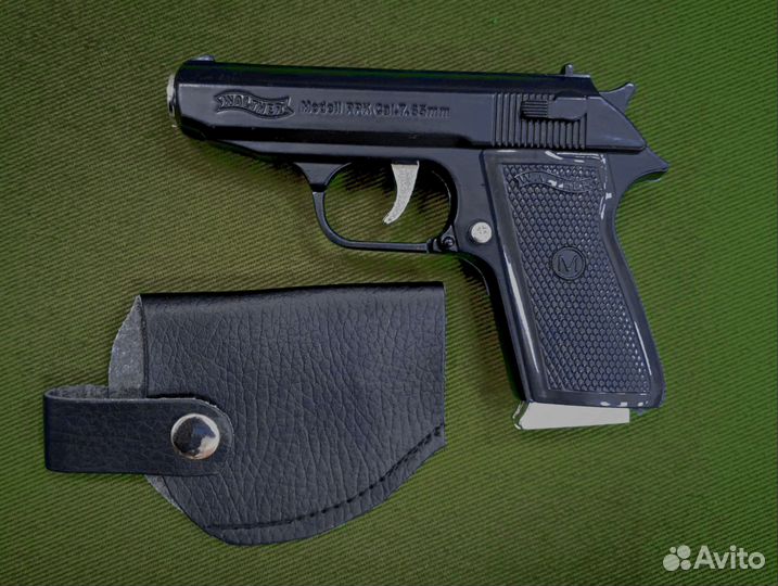 Зажигалка пистолет Черная