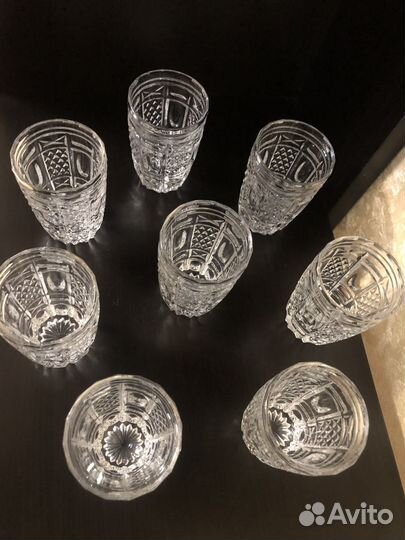 Хрустальные стаканчики 8 шт. СССР