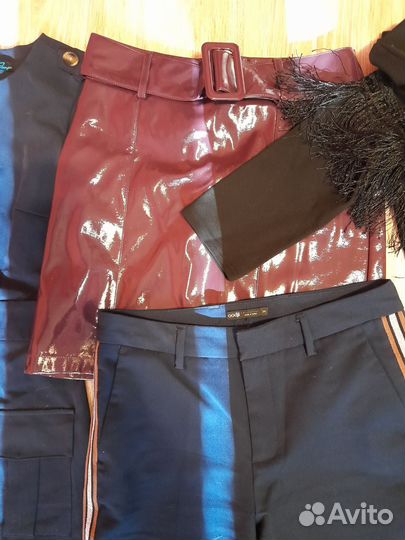 Вещи пакетом,р-р xs,платье(2 шт), брюки,юбка