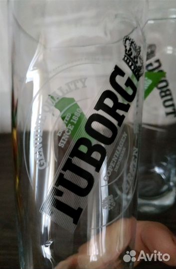 Фирменные бокалы tuborg