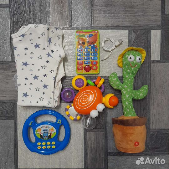 Детские вещи. Рост: 80 см. и игрушки пакетом