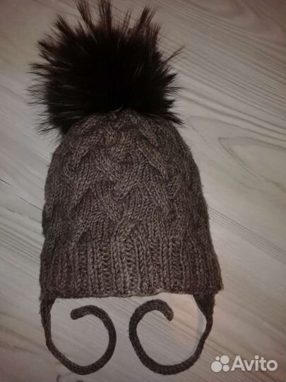 Шапка зимняя детская на 6-8 лет