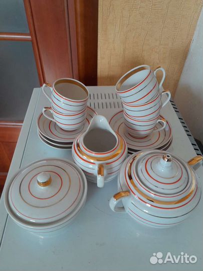 Чайная пара Вербилки., кофейный сервиз Вербилки